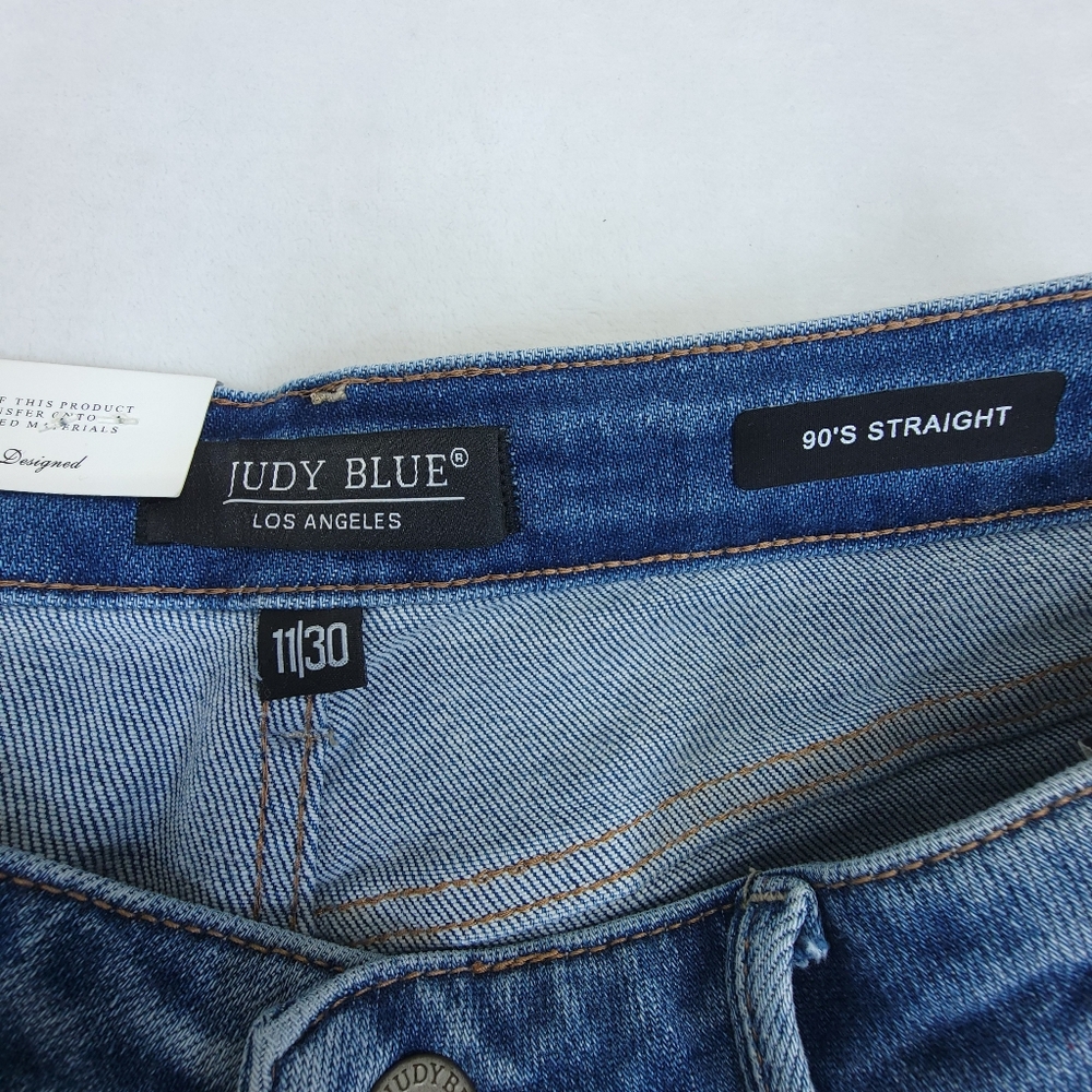 Judy Blue Women's Straight Leg Jeans - Light Blue - Picture 6 of 11